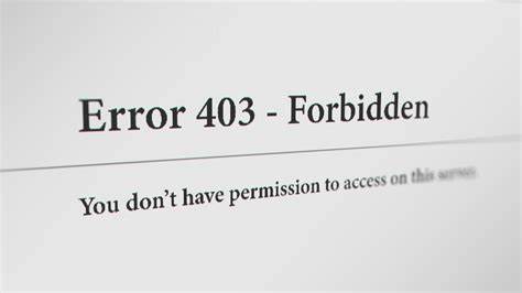 forbidden error