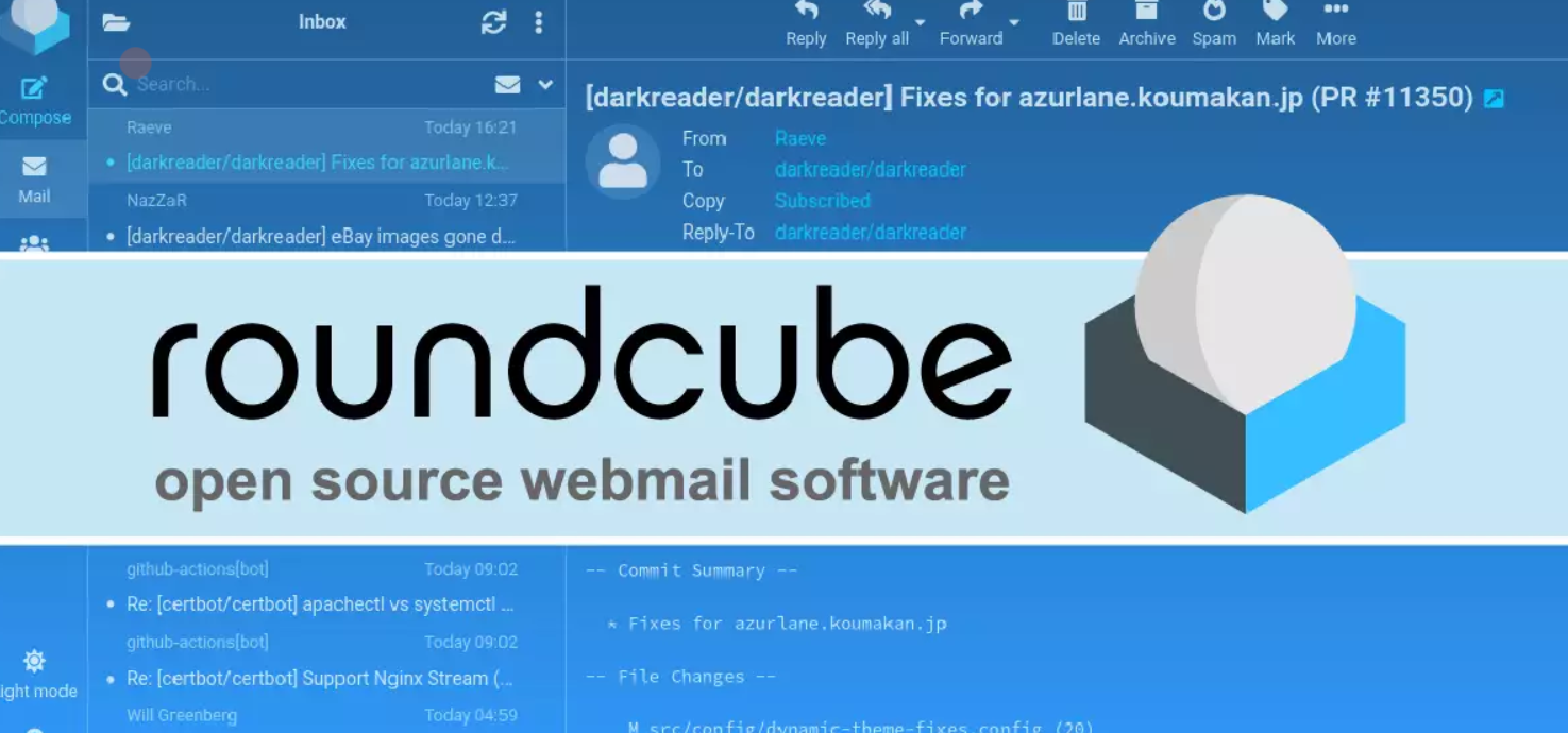 roundcube Interface